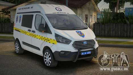 Ford Transit Custom XL Olay Yeri İnceleme für GTA San Andreas