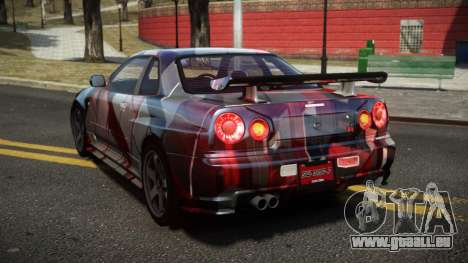 Nissan Skyline R34 Dezro S8 für GTA 4