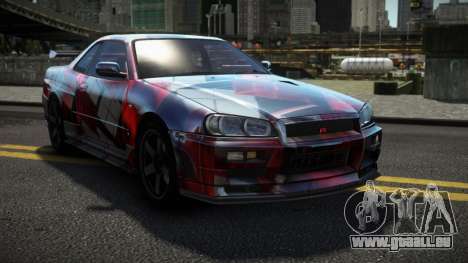 Nissan Skyline R34 Dezro S8 für GTA 4