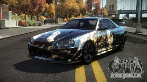 Nissan Skyline R34 Dezro S7 für GTA 4