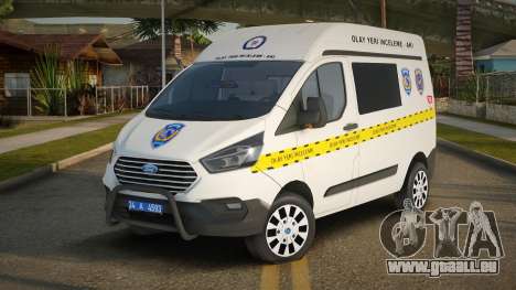 Ford Transit Custom XL Olay Yeri İnceleme für GTA San Andreas