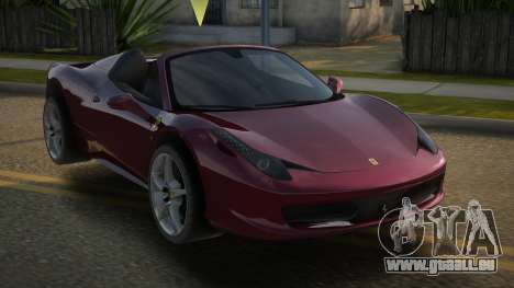 Ferrari 458 Spider V2.1 für GTA San Andreas