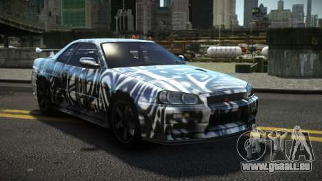 Nissan Skyline R34 Dezro S6 für GTA 4