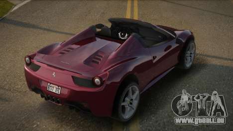 Ferrari 458 Spider V2.1 für GTA San Andreas