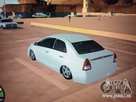 Toyota Etios Berline (au sol) pour GTA San Andreas