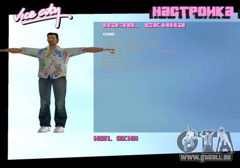 Chemise en Euro pour GTA Vice City