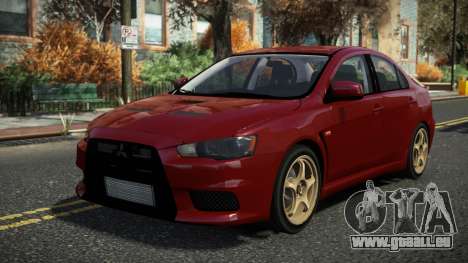 Mitsubishi Lancer Evo X Blaurs pour GTA 4