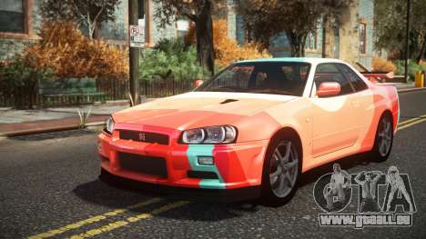Nissan Skyline R34 Cusvar S6 pour GTA 4