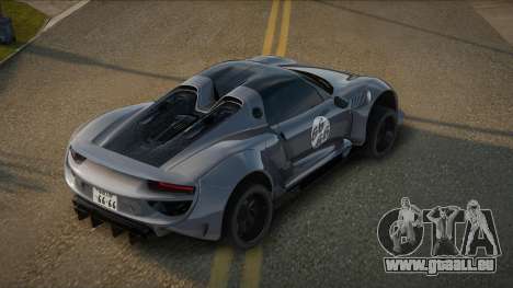 Porsche 918 Dusta pour GTA San Andreas