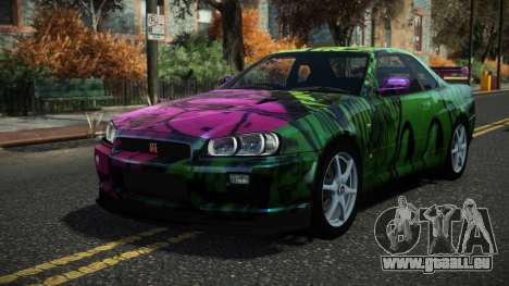Nissan Skyline R34 Drujo S6 für GTA 4