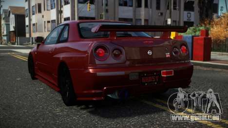 Nissan Skyline R34 Quwhit für GTA 4