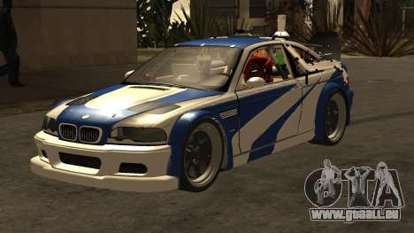 Moteur Supra Retour vers le futur Bmw M3 GTR V2 pour GTA San Andreas