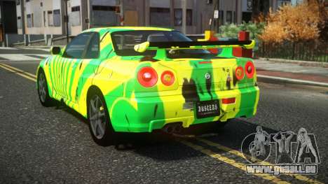 Nissan Skyline R34 Cusvar S13 pour GTA 4