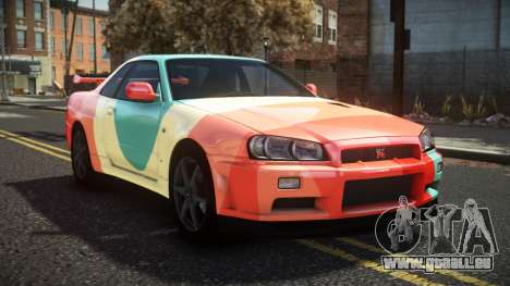 Nissan Skyline R34 Cusvar S6 pour GTA 4