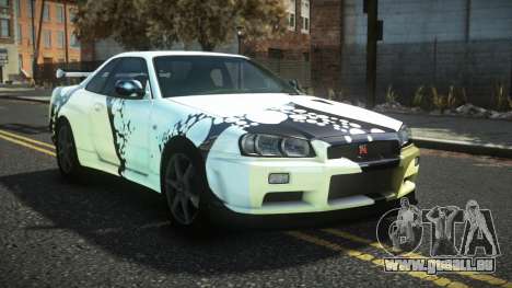 Nissan Skyline R34 Cusvar S7 pour GTA 4