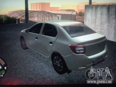 Renault Logan 2016 Argent pour GTA San Andreas