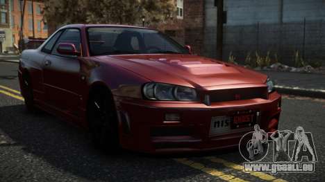Nissan Skyline R34 Quwhit für GTA 4