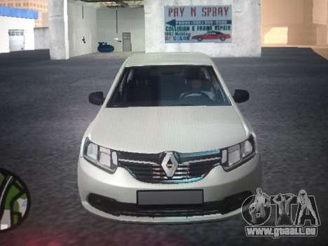 Renault Logan 2016 Argent pour GTA San Andreas