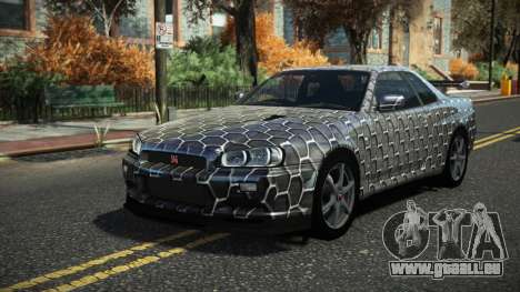 Nissan Skyline R34 Cusvar S8 pour GTA 4