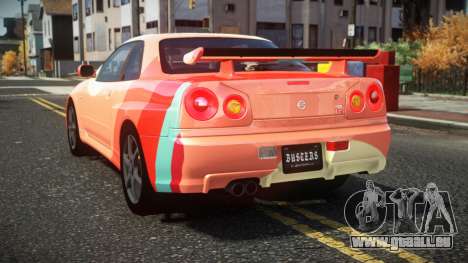 Nissan Skyline R34 Cusvar S6 pour GTA 4