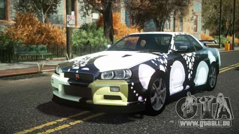 Nissan Skyline R34 Cusvar S7 pour GTA 4