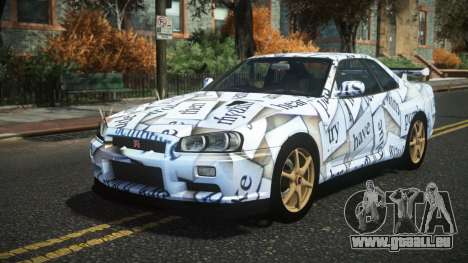 Nissan Skyline R34 Nazuxy S1 pour GTA 4