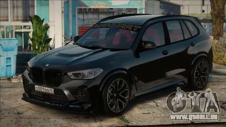 BMW X5M 2020 Blek pour GTA San Andreas