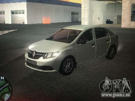 Renault Logan 2016 Argent pour GTA San Andreas