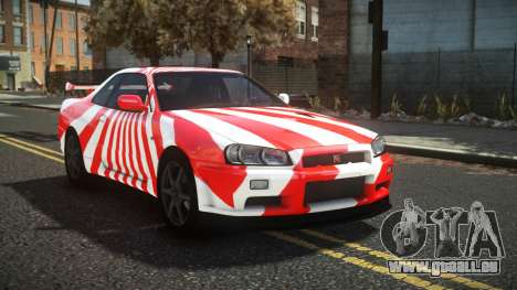 Nissan Skyline R34 Cusvar S5 pour GTA 4