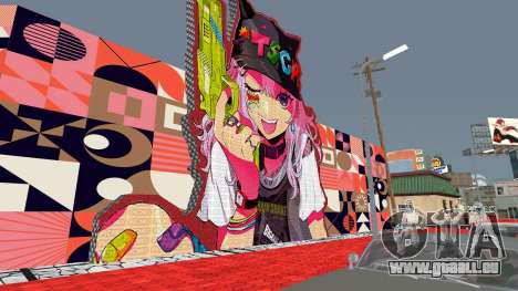 Nouvelle Murale Fille pour GTA San Andreas