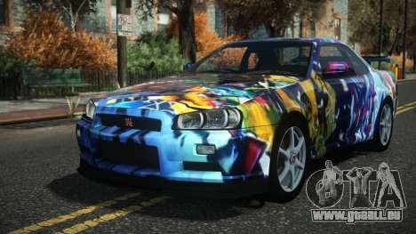 Nissan Skyline R34 Drujo S3 pour GTA 4