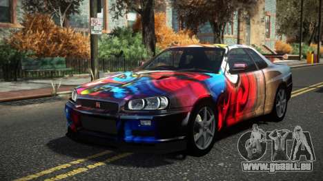 Nissan Skyline R34 Cusvar S10 pour GTA 4