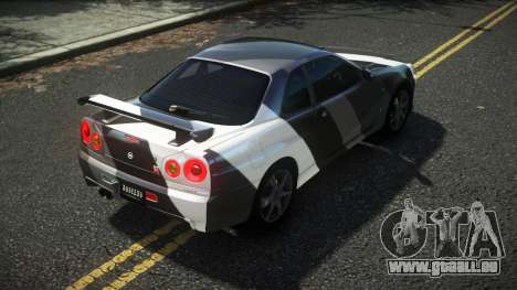 Nissan Skyline R34 Cusvar S14 pour GTA 4