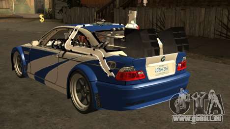 Moteur Supra Retour vers le futur Bmw M3 GTR V2 pour GTA San Andreas
