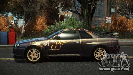 Nissan Skyline R34 Nazuxy S7 pour GTA 4