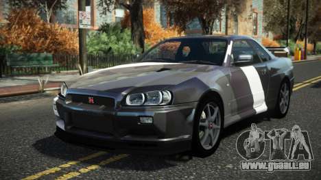 Nissan Skyline R34 Cusvar S14 pour GTA 4