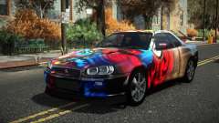 Nissan Skyline R34 Cusvar S10 für GTA 4