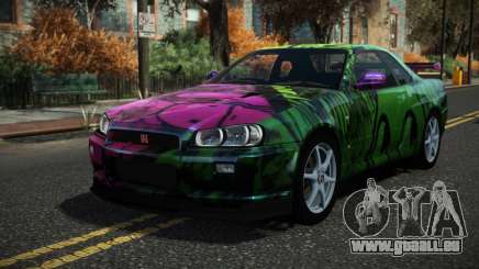 Nissan Skyline R34 Drujo S6 für GTA 4