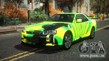 Nissan Skyline R34 Cusvar S13 für GTA 4