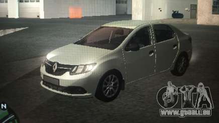 Renault Logan 2016 Argent pour GTA San Andreas