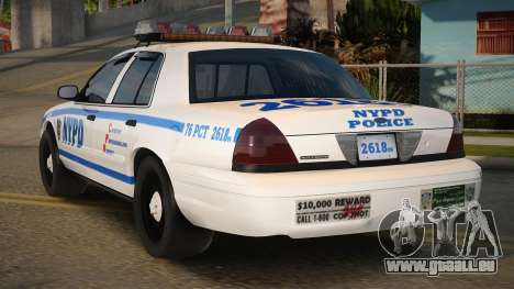 2011 Ford Cown vic NYPD pour GTA San Andreas