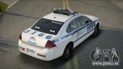 2016 Chevrolet Impala NYPD PCT pour GTA San Andreas