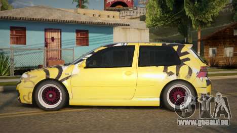 Volkswagen Golf R32 Yellow für GTA San Andreas