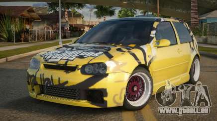 Volkswagen Golf R32 Yellow pour GTA San Andreas