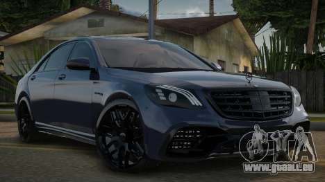 Mercedes-Benz S63 AMG W222 Full Black pour GTA San Andreas