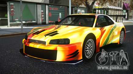 Nissan Skyline R34 YHL S8 pour GTA 4