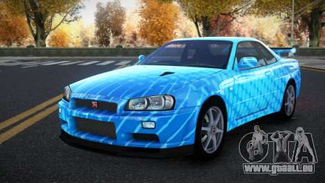 Nissan Skyline R34 Richtiny S7 pour GTA 4