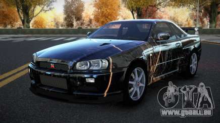 Nissan Skyline R34 Richtiny S8 für GTA 4