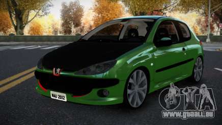 Peugeot 206 Puckuv pour GTA 4
