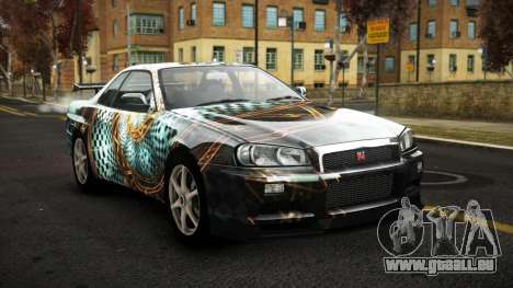 Nissan Skyline R34 Sahunlia S2 pour GTA 4